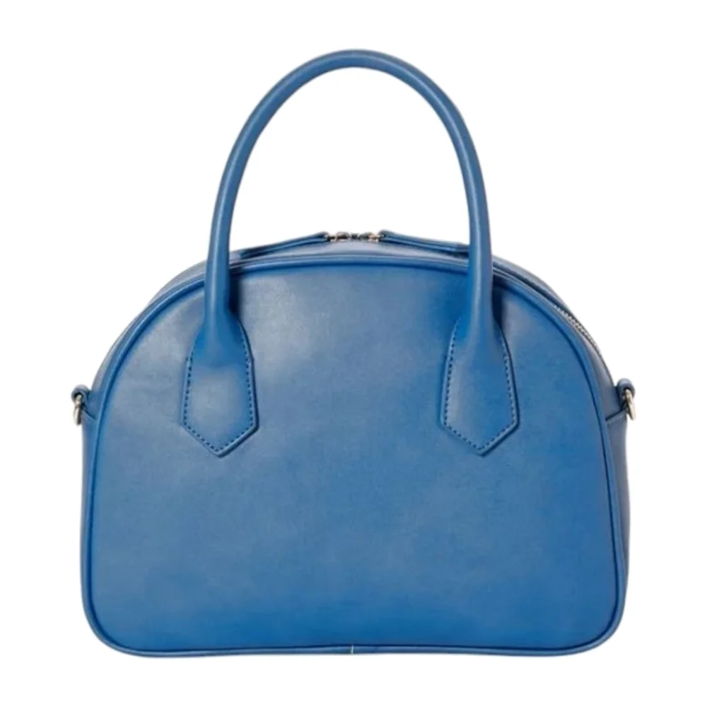 New JUSTFAB 'm The Boss Blue Dome Satchel